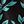Black Teal Leaf