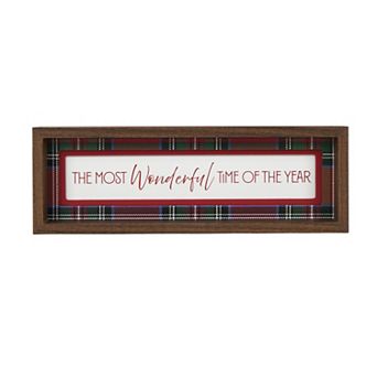 Wonderful Time of Year Caption Box Table Decor