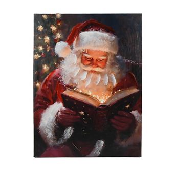 Santa Claus LED Canvas Wall Art