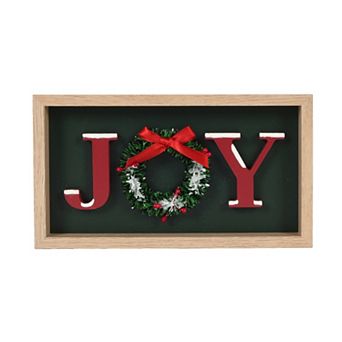 Joy Shadowbox Table Decor