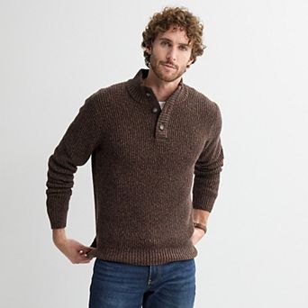 Men's Sonoma Goods For Life® Mockneck Button Sweater