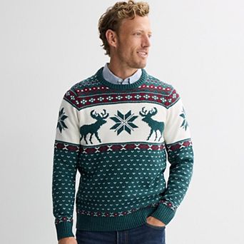 Men's Sonoma Goods For Life® Reindeer Fair Isle Sweater