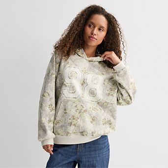 Juniors' Western 98 Tree Camo Jersey Graphic Hooded Sweatshirt
