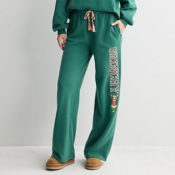 Juniors' Holiday Grinchy Graphic Sweatpants