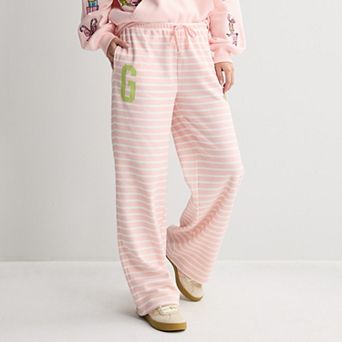 Juniors' Holiday Grinch Striped Lounge Pants