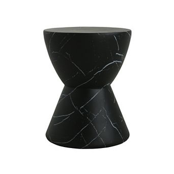 Lightweight Concrete End Table With Smooth Surface For Household Accent
