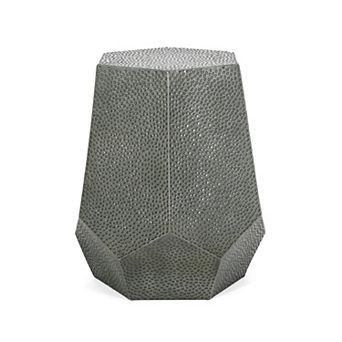 Hammered Metal End Table With Fine Craftsmanship For Household Daily Area