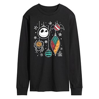Men's Disney's© The Nightmare Before Christmas Ornaments Long Sleeve Graphic T-Shirt