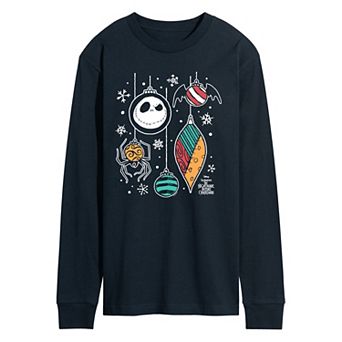 Men's Disney's© The Nightmare Before Christmas Ornaments Long Sleeve Graphic T-Shirt