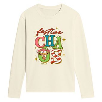 Men's Disney's© Inside Out 2 Festive Chaos Long Sleeve Graphic T-Shirt