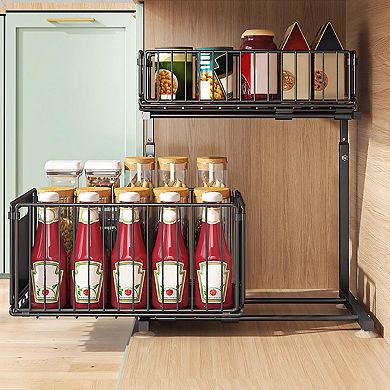 Under Sink Organizer,Pull Out Cabinet Organizer,Under Sink Organizers And Storage,Sliding Drawer