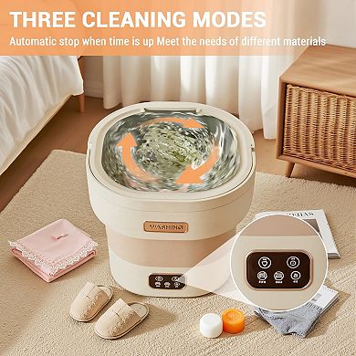 Portable Washing Machine,12L Mini Washer,Foldable Washer Deep Cleaning Of Underwear Small Clothes
