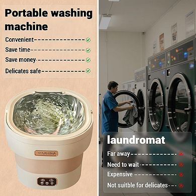 Portable Washing Machine,12L Mini Washer,Foldable Washer Deep Cleaning Of Underwear Small Clothes