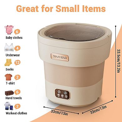Portable Washing Machine,12L Mini Washer,Foldable Washer Deep Cleaning Of Underwear Small Clothes