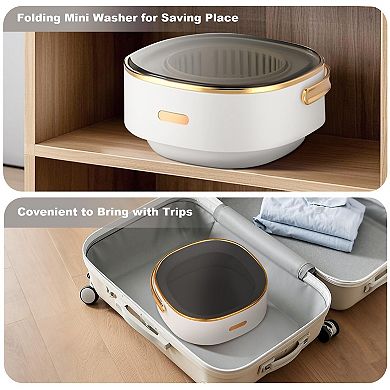 Portable Washing Machine,13L Mini Washer,Foldable Washer For Deep Cleaning Of Small Clothes