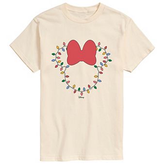 Men's Disney's© Minnie Mouse Christmas Lights Short Sleeve Graphic T-Shirt