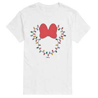 Men's Disney's© Minnie Mouse Christmas Lights Short Sleeve Graphic T-Shirt