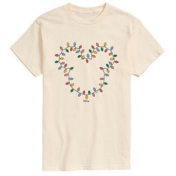 Men's Disney's© Mickey Mouse Christmas Lights Short Sleeve Graphic T-Shirt