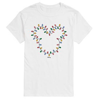 Men's Disney's© Mickey Mouse Christmas Lights Short Sleeve Graphic T-Shirt