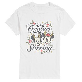 Men's Disney's© Mickey & Minnie Mouse "Not a Creature Was Stirring" Short Sleeve Graphic T-Shirt