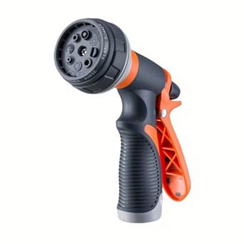 Heavy-Duty Anti-Slip Hose Nozzle with 8 Adjustable Watering Patterns