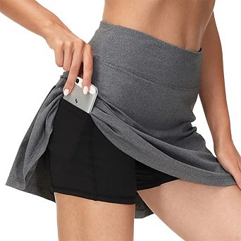 Women's Tennis Golf Skirts High Waisted with Pockets Inner Shorts Athletic Skorts Running Pickleball