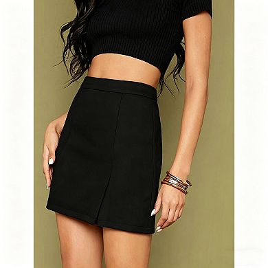 Women's Faux Suede Mini Skirt