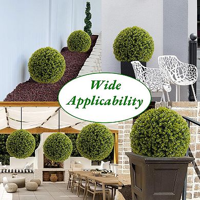 UV-Resistant Artificial Eucalyptus Ball, Easy Clean Decor with Hanging Chain