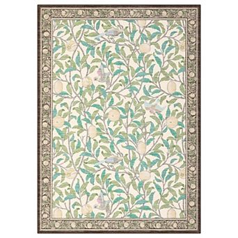 Fashionwu Vintage Area Rug Soft Thin Carpet for Living Room Cozy Home Decor Washable Non Slip Mat