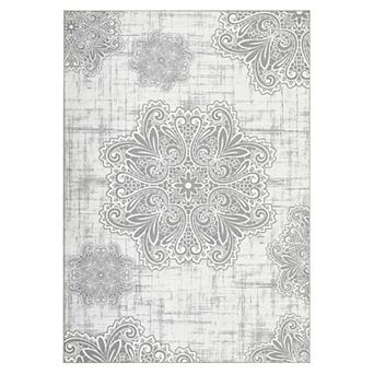 Fashionwu Vintage Paisley Area Rug Washable Non Slip Thin Soft Indoor Rug for Living Room
