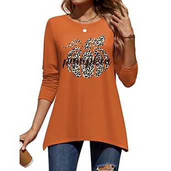 Zeagoo Women Long Sleeve Crewneck Tunic Tops Soft Casual Sweatshirt Daily Spring Outfits