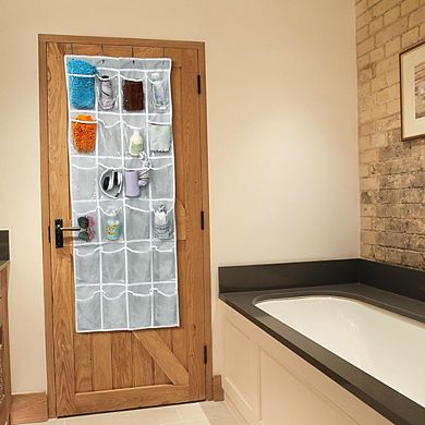 Over Door Hanging Shoe Organizer with 24 Pockets for Storage