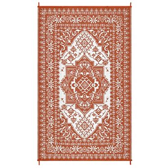 Outdoor Rugs, Reversible Waterproof Patio Carpet, Plastic Straw Rug Sun-Resistant RV Mat