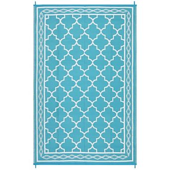 Waterproof Patio Rug Outdoor Carpet Reversible RV Camping Portable Picnic Plastic Straw Mat