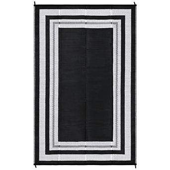 Waterproof Camping Outdoor Rug for Patio Easy-Clean Stain-Resistant Plastic Carpet