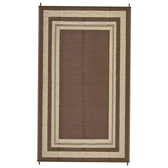 Waterproof Camping Outdoor Rug for Patio Easy-Clean Stain-Resistant Plastic Carpet
