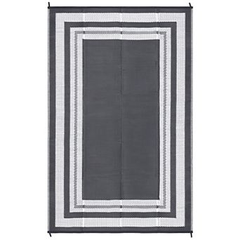 Waterproof Camping Outdoor Rug for Patio Easy-Clean Stain-Resistant Plastic Carpet