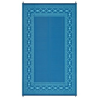 Waterproof Outdoor Rugs, UV-Resistant Plastic Straw Rugs for Patio, Modern Reversible Floor Mat