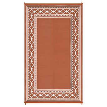 Waterproof Outdoor Rugs, UV-Resistant Plastic Straw Rugs for Patio, Modern Reversible Floor Mat