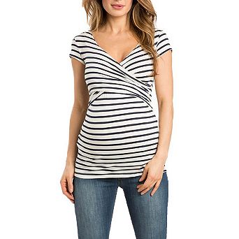 Women's Maternity Wrap Nursing Top