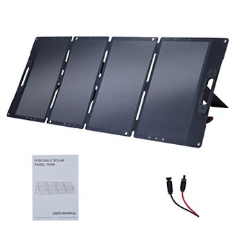 Portable Solar Panel ,Collapsible Outdoor Charging Solution ,Connector Cable Included