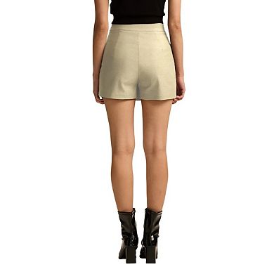Women's Casual Mini Skorts,High Waisted Wrap Front Skort or Side Split Skort Going Out Outfits