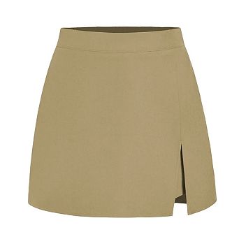 Women's Casual Mini Skorts,High Waisted Wrap Front Skort or Side Split Skort Going Out Outfits