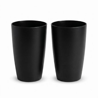 ANIXOL Self Watering Tall Planter Set of 2 with Water Level Gauge