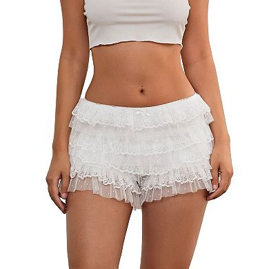 Women's Ruffle Lace Bloomers Shorts