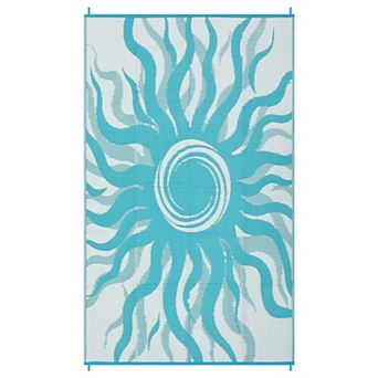 Outdoor Rug, Reversible Waterproof Plastic Straw Mat for Patio, Balcony, Outdoor Carpet