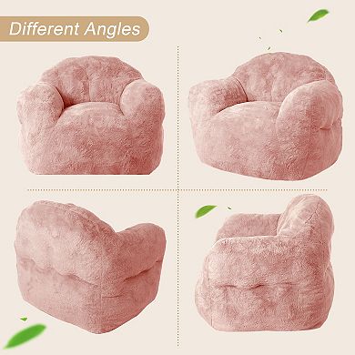 Oversized Bean Bag Chair for Adults, High-Density Foam Filled Giant Soft Sofa, Cozy Couch