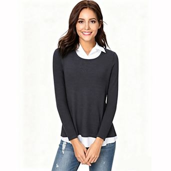 Women's Mock Layer 2-in-10 Tunic Top