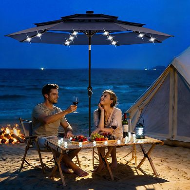 10ft 3-Tier Outdoor Patio Umbrella
