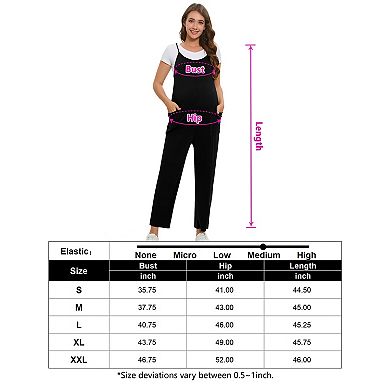 Maternity Jumpsuits Rompers Sleeveless Loose Baggy Overalls Jumpers